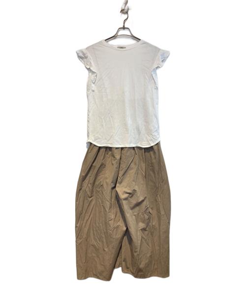 JOURNAL STANDARD relume（ジャーナルスタンダード レリューム）JOURNAL STANDARD relume (ジャーナルスタンダード レリューム) フリルTセットサロペット ホワイト サイズ:Freeの古着・服飾アイテム