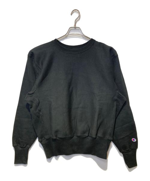 Champion REVERSE WEAVE（チャンピオン リバース ウィーブ）Champion REVERSE WEAVE (チャンピオン リバース ウィーブ) ［古着］クルーネックスウェット ブラック サイズ:Ｍ 未使用品の古着・服飾アイテム