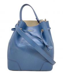 FURLA（フルラ）の古着「ステイシー ミニ 2way ショルダーバッグ」｜ネイビー