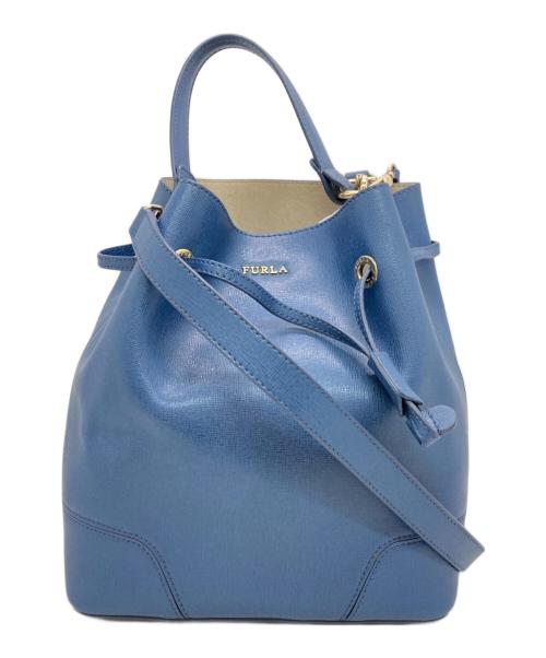 FURLA（フルラ）FURLA (フルラ) ステイシー ミニ 2way ショルダーバッグ ネイビーの古着・服飾アイテム