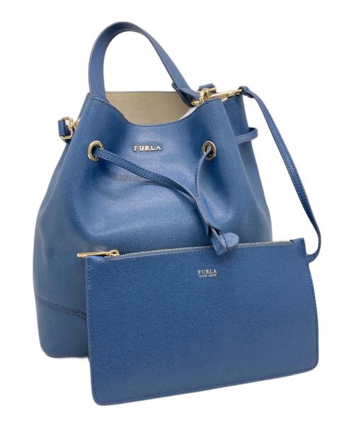 FURLA（フルラ）FURLA (フルラ) ステイシー ミニ 2way ショルダーバッグ ネイビーの古着・服飾アイテム