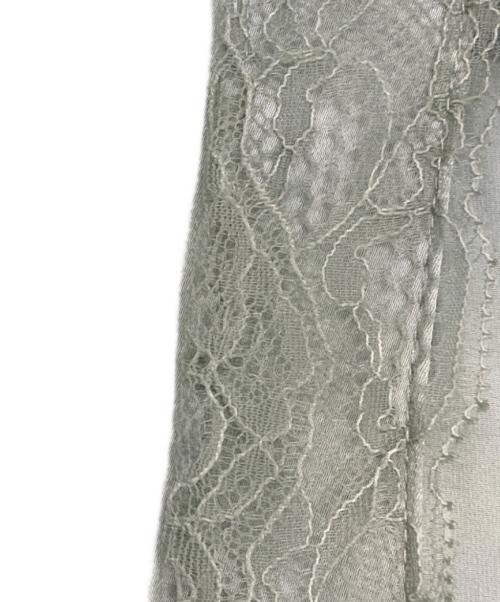 la belle etude（ラベルエチュード）la belle etude (ラベルエチュード) ヴィンテージライクアシンメトリーランジェリーキャミトップス ミント サイズ:Freeの古着・服飾アイテム