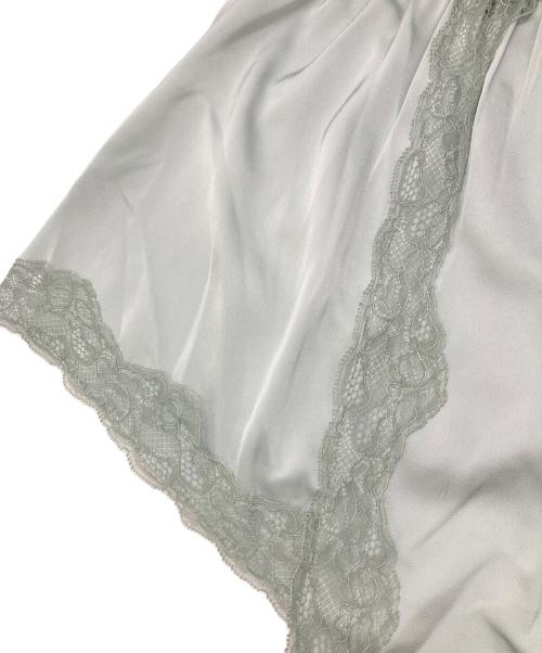 la belle etude（ラベルエチュード）la belle etude (ラベルエチュード) ヴィンテージライクアシンメトリーランジェリーキャミトップス ミント サイズ:Freeの古着・服飾アイテム