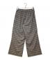 AURALEE (オーラリー) WOOL RECYCLE POLYESTER SHEER CHECK PANTS グレー サイズ:1：12000円