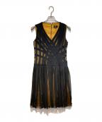 LANVIN COLLECTIONランバンコレクション）の古着「ノースリーブワンピース」｜ネイビー