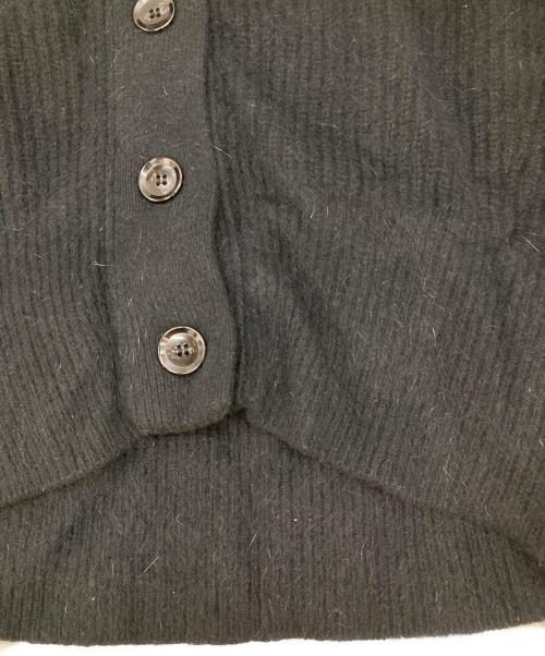 Adam et Rope（アダム エ ロペ）Adam et Rope (アダム エ ロペ) FOXウール畦ミニカーディガン ブラック サイズ:Freeの古着・服飾アイテム