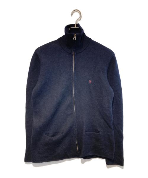 POLO RALPH LAUREN（ポロ・ラルフローレン）POLO RALPH LAUREN (ポロ・ラルフローレン) ［古着］フルジップニット ネイビー サイズ:Mの古着・服飾アイテム