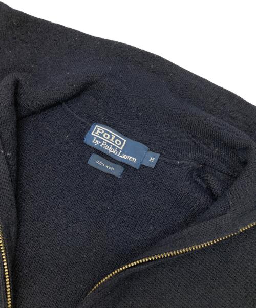 POLO RALPH LAUREN（ポロ・ラルフローレン）POLO RALPH LAUREN (ポロ・ラルフローレン) ［古着］フルジップニット ネイビー サイズ:Mの古着・服飾アイテム