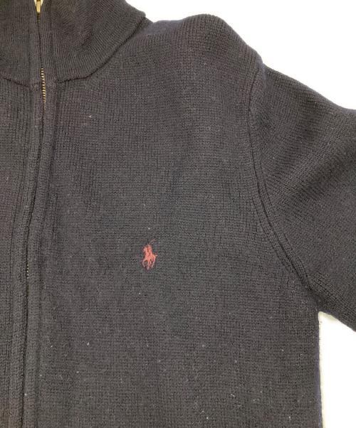 POLO RALPH LAUREN（ポロ・ラルフローレン）POLO RALPH LAUREN (ポロ・ラルフローレン) ［古着］フルジップニット ネイビー サイズ:Mの古着・服飾アイテム