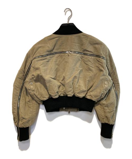 DIESEL（ディーゼル）DIESEL (ディーゼル) バックジップボンバージャケット オリーブ サイズ:Sの古着・服飾アイテム