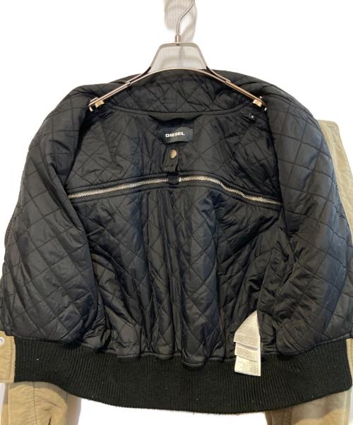 DIESEL（ディーゼル）DIESEL (ディーゼル) バックジップボンバージャケット オリーブ サイズ:Sの古着・服飾アイテム