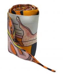HERMES（エルメス）の古着「ツィリー スカーフ」｜オレンジ