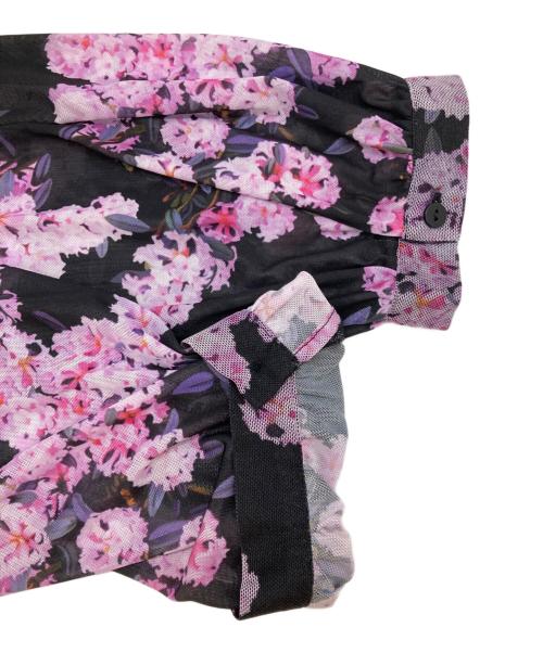 Desigual（デシグアル）Desigual (デシグアル) フラワープリントメッシュリボンワンピース マルチカラー サイズ:Ｌ 未使用品の古着・服飾アイテム