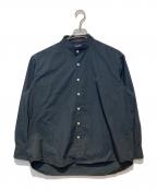 FRED PERRYフレッドペリー）の古着「スタンドカラーシャツ」｜ネイビー