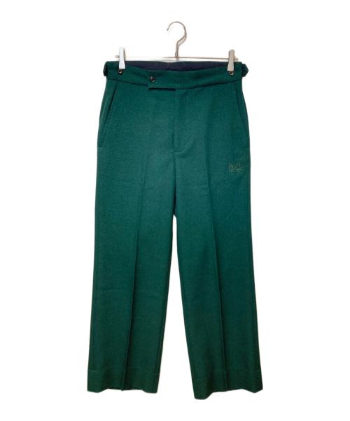 Needles（ニードルズ）Needles (ニードルズ) パピヨン刺繍ワイドスラックスパンツ グリーン サイズ:Ｓの古着・服飾アイテム