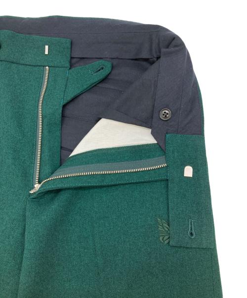 Needles（ニードルズ）Needles (ニードルズ) パピヨン刺繍ワイドスラックスパンツ グリーン サイズ:Ｓの古着・服飾アイテム