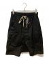 RICK OWENS（リックオウエンス）の古着「サルエルショートパンツ」｜ブラック