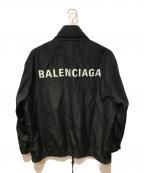 BALENCIAGAバレンシアガ）の古着「バックロゴプリントナイロンブルゾン」｜ブラック