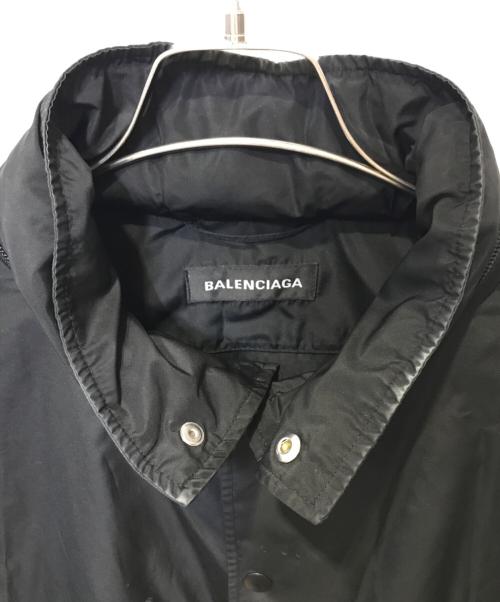 BALENCIAGA（バレンシアガ）BALENCIAGA (バレンシアガ) バックロゴプリントナイロンブルゾン ブラック サイズ:46の古着・服飾アイテム