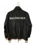 BALENCIAGA（バレンシアガ）の古着「バックロゴプリントナイロンブルゾン」｜ブラック