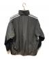 BALENCIAGA (バレンシアガ) ロゴジップナイロンジャケット グレー×ネイビー サイズ:37：46000円