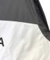 中古・古着 BALENCIAGA (バレンシアガ) ロゴジップナイロンジャケット グレー×ネイビー サイズ:37：46000円