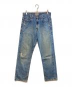 stussyステューシー）の古着「ダメージ加工デニムパンツ」｜インディゴ