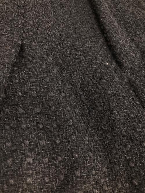 CAMPHOR WOOD（カンファーウッド）CAMPHOR WOOD (カンファーウッド) 1タックスーパーバギーツイードスラックス ブラック サイズ:Mの古着・服飾アイテム