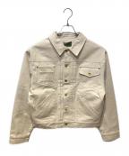 Ballsy.Brothersボールジーブラザーズ）の古着「ウエスタンショートリジットデニムジャケット」｜ホワイト