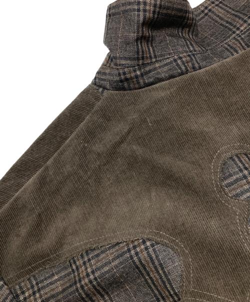 Ballsy.Brothers（ボールジーブラザーズ）Ballsy.Brothers (ボールジーブラザーズ) ウエスタンチェックセットアップ ブラウン サイズ:Ｌの古着・服飾アイテム