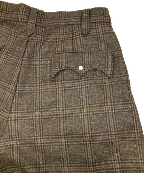 Ballsy.Brothers（ボールジーブラザーズ）Ballsy.Brothers (ボールジーブラザーズ) ウエスタンチェックセットアップ ブラウン サイズ:Ｌの古着・服飾アイテム