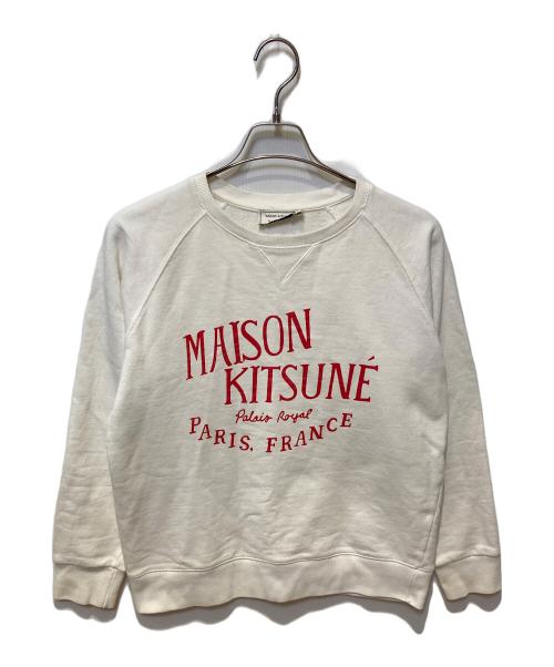 maison kitsune（メゾンキツネ）maison kitsune (メゾンキツネ) ロゴスウェット ホワイト サイズ:Ｓの古着・服飾アイテム