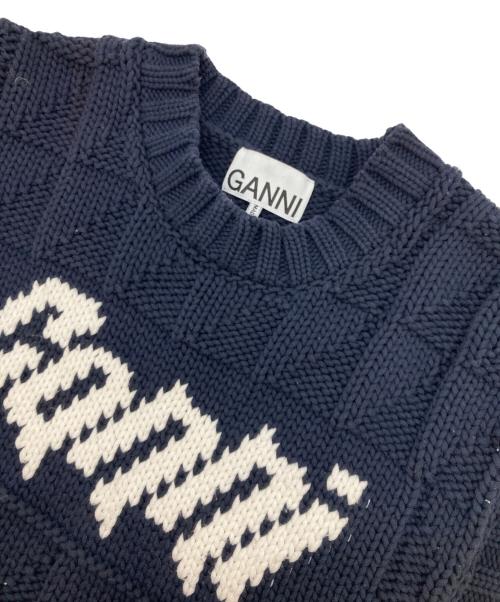 GANNI（ガニー）GANNI (ガニー) ニットベスト ネイビー サイズ:Ｓの古着・服飾アイテム