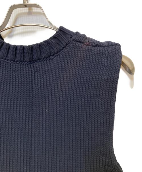 GANNI（ガニー）GANNI (ガニー) ニットベスト ネイビー サイズ:Ｓの古着・服飾アイテム