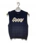 GANNI（ガニー）の古着「ニットベスト」｜ネイビー