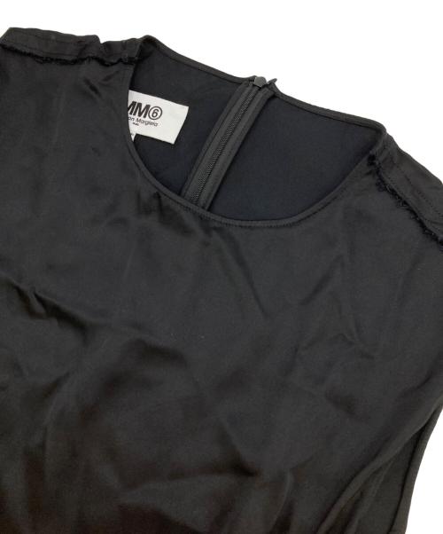 MM6 Maison Margiela（エムエムシックスメゾンマルジェラ）MM6 Maison Margiela (エムエムシックス メゾンマルジェラ) ノースリーブブラウス ブラック サイズ:40の古着・服飾アイテム