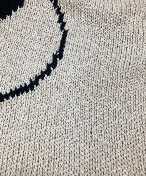 Mcmachan Woolen（マクマーンウーレン）Mcmachan Woolen (マクマーンウーレン) 勾玉モチーフニット ベージュ サイズ:FREEの古着・服飾アイテム