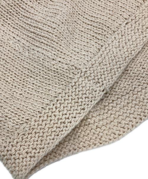 Mcmachan Woolen（マクマーンウーレン）Mcmachan Woolen (マクマーンウーレン) 勾玉モチーフニット ベージュ サイズ:FREEの古着・服飾アイテム
