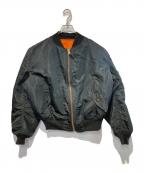 ALPHAアルファ）の古着「［古着］MA-1ジャケット」｜ブラック