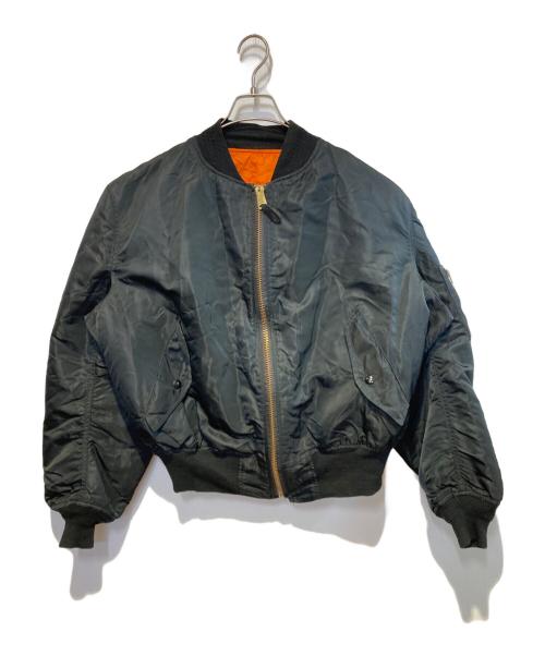 ALPHA（アルファ）ALPHA (アルファ) ［古着］MA-1ジャケット ブラック サイズ:XLの古着・服飾アイテム