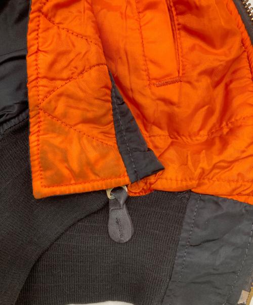 ALPHA（アルファ）ALPHA (アルファ) ［古着］MA-1ジャケット ブラック サイズ:XLの古着・服飾アイテム