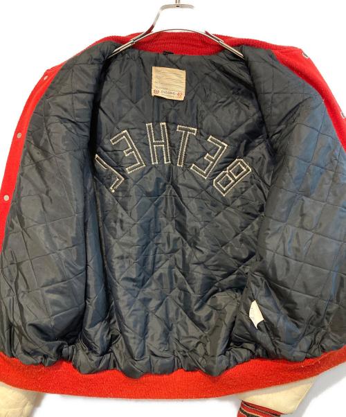 DeLong（デロング）DeLong (デロング) ［古着］スタジャン レッド サイズ:42の古着・服飾アイテム