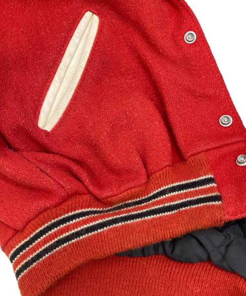 DeLong（デロング）DeLong (デロング) ［古着］スタジャン レッド サイズ:42の古着・服飾アイテム