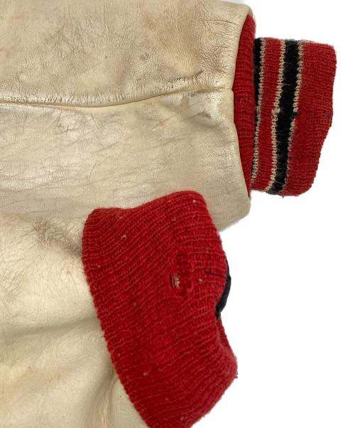 DeLong（デロング）DeLong (デロング) ［古着］スタジャン レッド サイズ:42の古着・服飾アイテム