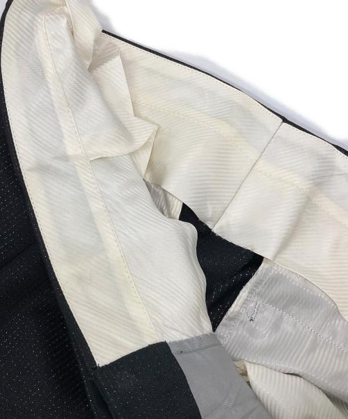 WACKO MARIA（ワコマリア）WACKO MARIA (ワコマリア) DORMEUIL (ドーメル) グリッタープリーツトラウザーパンツ ブラック サイズ:Ｍの古着・服飾アイテム