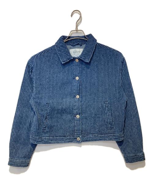 b.young（ビーヤング）b.young (ビーヤング) デニムコンパクトブルゾン インディゴ サイズ:36の古着・服飾アイテム