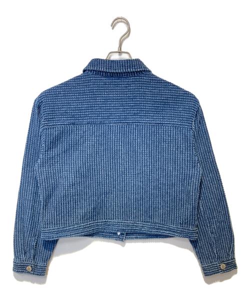 b.young（ビーヤング）b.young (ビーヤング) デニムコンパクトブルゾン インディゴ サイズ:36の古着・服飾アイテム