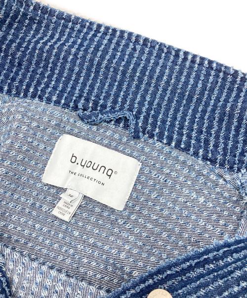 b.young（ビーヤング）b.young (ビーヤング) デニムコンパクトブルゾン インディゴ サイズ:36の古着・服飾アイテム