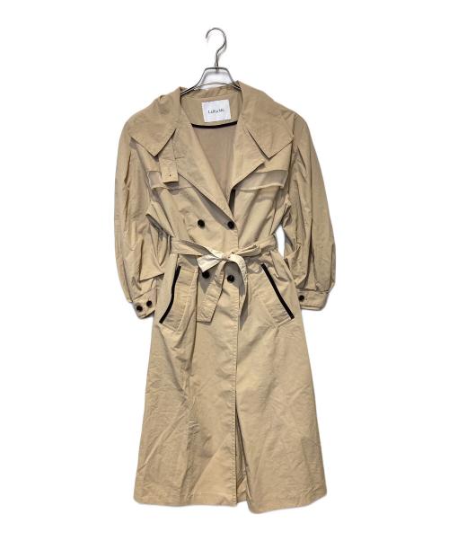 Lallia Mu（ラリア ムー）Lallia Mu (ラリア ムー) バルーンスリーブロングコート ベージュ サイズ:38の古着・服飾アイテム