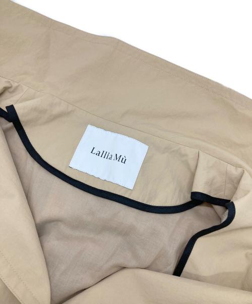 Lallia Mu（ラリア ムー）Lallia Mu (ラリア ムー) バルーンスリーブロングコート ベージュ サイズ:38の古着・服飾アイテム